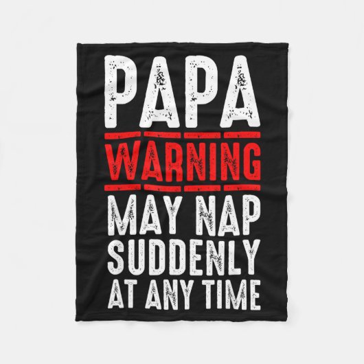 Papa Art For Grandpa From Grandkids Father's Day P Fleecedecke (Vorderseite)