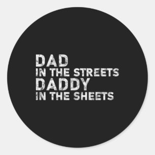 Papa auf den Straßen Daddy auf den Laken Vater&#  Runder Aufkleber