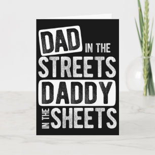 Papa auf der Straße Daddy auf dem Blatt Bester Vat Karte