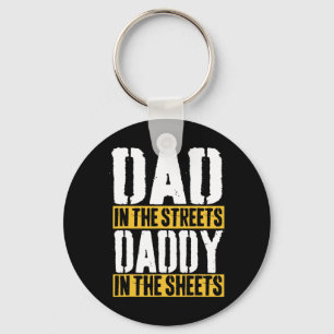 Papa auf der Straße, Daddy im Bett Vater&# s Schlüsselanhänger