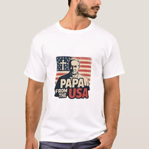 Papa aus den USA Papst Leo XIV USA T-Shirt