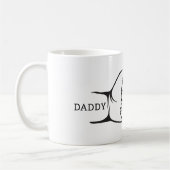 Papa & Baby First Bump Vatertag Geschenk Kaffeetasse (Links)