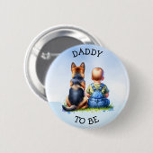 Papa | Babydusche Button (Vorne & Hinten)