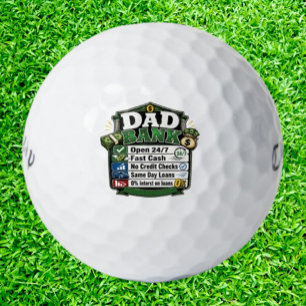  Papa Bank Lustig  Golfball