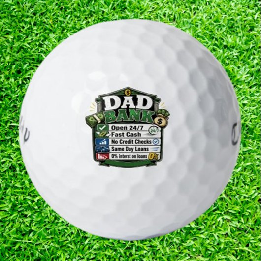  Papa Bank Lustig  Golfball
