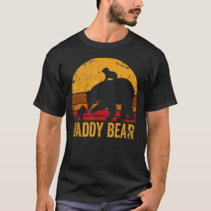 Papa Bär 2 Junge Papa Bär Zwilling Vintage Vater T-Shirt