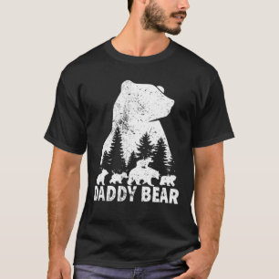 Papa Bär 4 Junge Vater Tag Lustiger Papa Bär 4 Ki T-Shirt