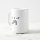 "Papa Bär" Angelbär mit Jungem Kaffeetasse (Vorderseite Links)