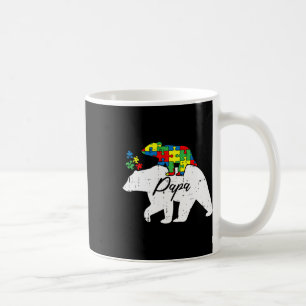 Papa Bär Autismus-Bewusstsein Süßes Puzzleteil Vat Kaffeetasse