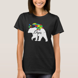 Papa Bär Autismus-Bewusstsein Süßes Puzzleteil Vat T-Shirt