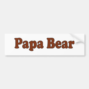 Papa-Bär Autoaufkleber
