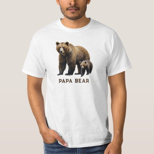 *~* PAPA BAR Cub Vatertag Geschenk AP86 T-Shirt (Vorderseite)