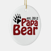 Papa-Bär Est 2012 Keramikornament (Rechts)