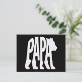 Papa Bär Feiertagspostkarte (Stehend Vorderseite)