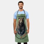 Papa Bär füttert das Rudel Grilling BBQ-Schürze Schürze (Getragen)