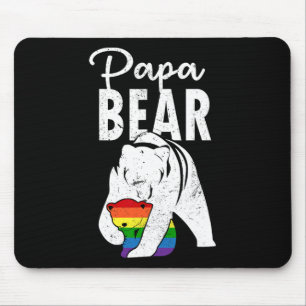 Papa Bär Gay Pride Regenbogenflagge Lgbt Dad Campi Mousepad