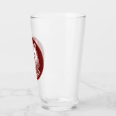 Papa-Bär, Handgezeichnete Illustration Glas (Links)