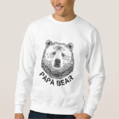 Papa-Bär, Handgezeichnete Illustration Sweatshirt (Vorderseite)