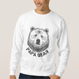 Papa-Bär, Handgezeichnete Illustration Sweatshirt