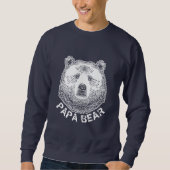 Papa-Bär, Handgezeichnete Illustration Sweatshirt (Vorderseite)