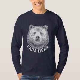 Papa-Bär, Handgezeichnete Illustration T-Shirt