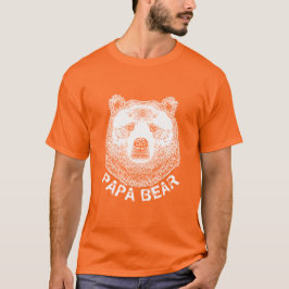 Papa-Bär, Handgezeichnete Illustration T-Shirt