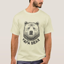 Papa-Bär, Handgezeichnete Illustration