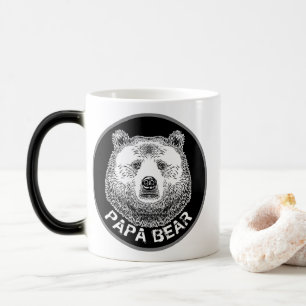 Papa-Bär, Handgezeichnete Illustration Verwandlungstasse