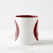 Papa-Bär, Handgezeichnete Illustration Zweifarbige Tasse (Mittel)