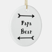 Papa-Bär Keramikornament (Rechts)