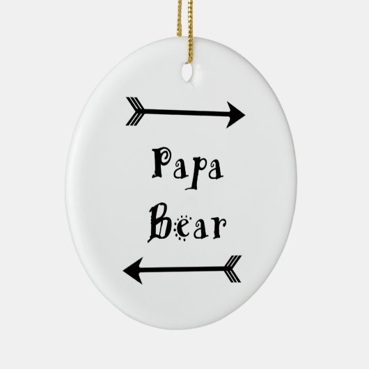 Papa-Bär Keramikornament (Rechts)