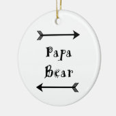 Papa-Bär Keramikornament (Links)