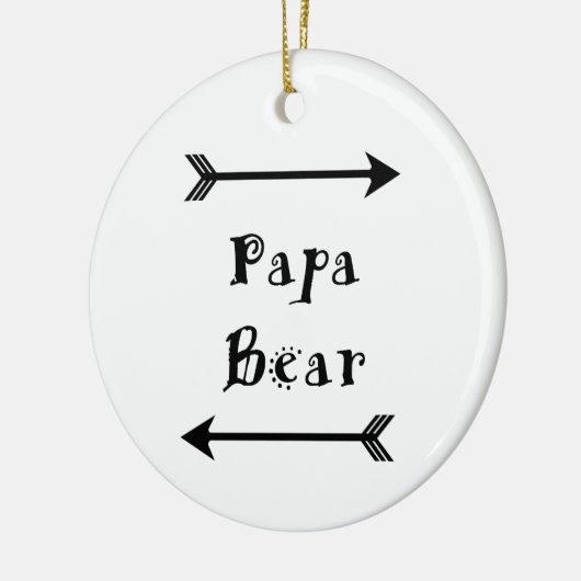 Papa-Bär Keramikornament (Links)