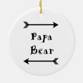 Papa-Bär Keramikornament (Hinten)