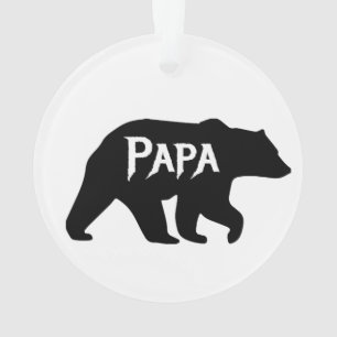 PAPA Bär, Papa, Vater, Vatertag Ornament