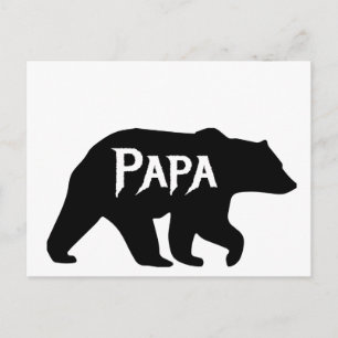PAPA Bär, Papa, Vater, Vatertag Postkarte