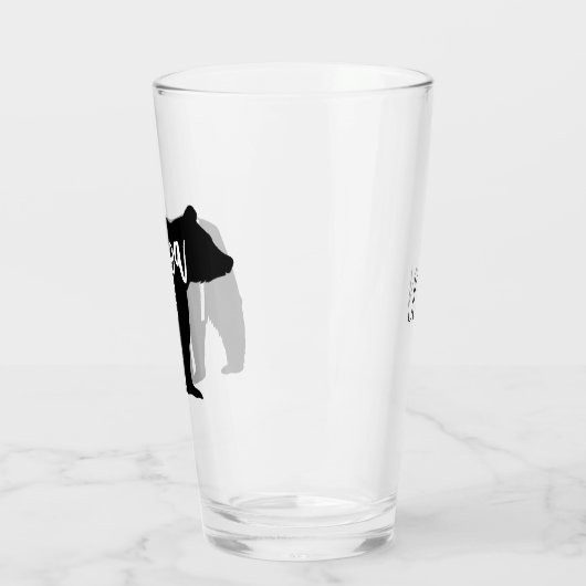 Papa-Bär personalisiert Glas (Links)