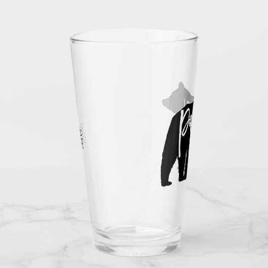 Papa-Bär personalisiert Glas (Rechts)