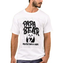 Papa Bär T-Shirt – Beschützer & Führer | Süßer Pan