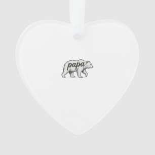 Papa Bär Vintage Gravur Vektor Design_1 Ornament