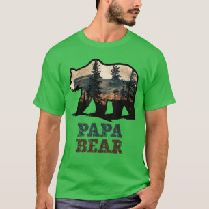 Papa Bär Vintage Retro Lustiges Retro-Geschenk Fre T-Shirt