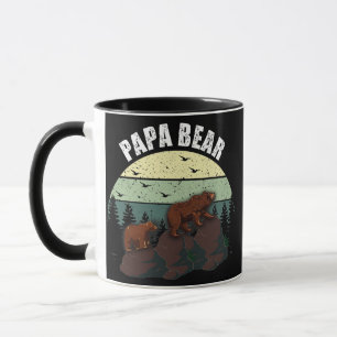 Papa Bär Vintage Vatertag Papa Opa Tasse