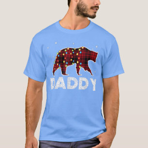 Papa Bär zündet lustiges Weihnachten für die lusti T-Shirt
