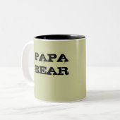 PAPA-BÄR ZWEIFARBIGE TASSE (Vorderseite Links)