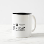 Papa-Bär Zweifarbige Tasse (VorderseiteRechts)
