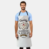 Papa Barbecue König Schürze mit individuellem Name (Getragen)
