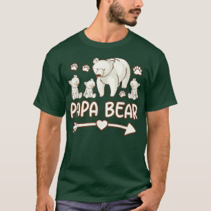 Papa Bärenhemden für Väter, Herren 3 Cubs t shir T-Shirt