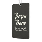 Papa-Bärenskript des Vaters Auto Autolufterfrischer (Links)