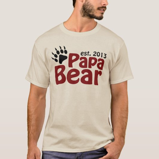 Papa-Bärentatze 2013 T-Shirt (Vorderseite)