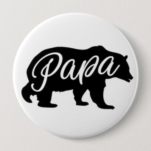 Papa-Bärn-Knopf Button (Vorderseite)